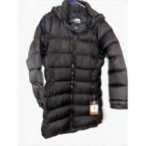 Womens Large The North Face Metropolis Parka Long Down Warm Jacket - Black